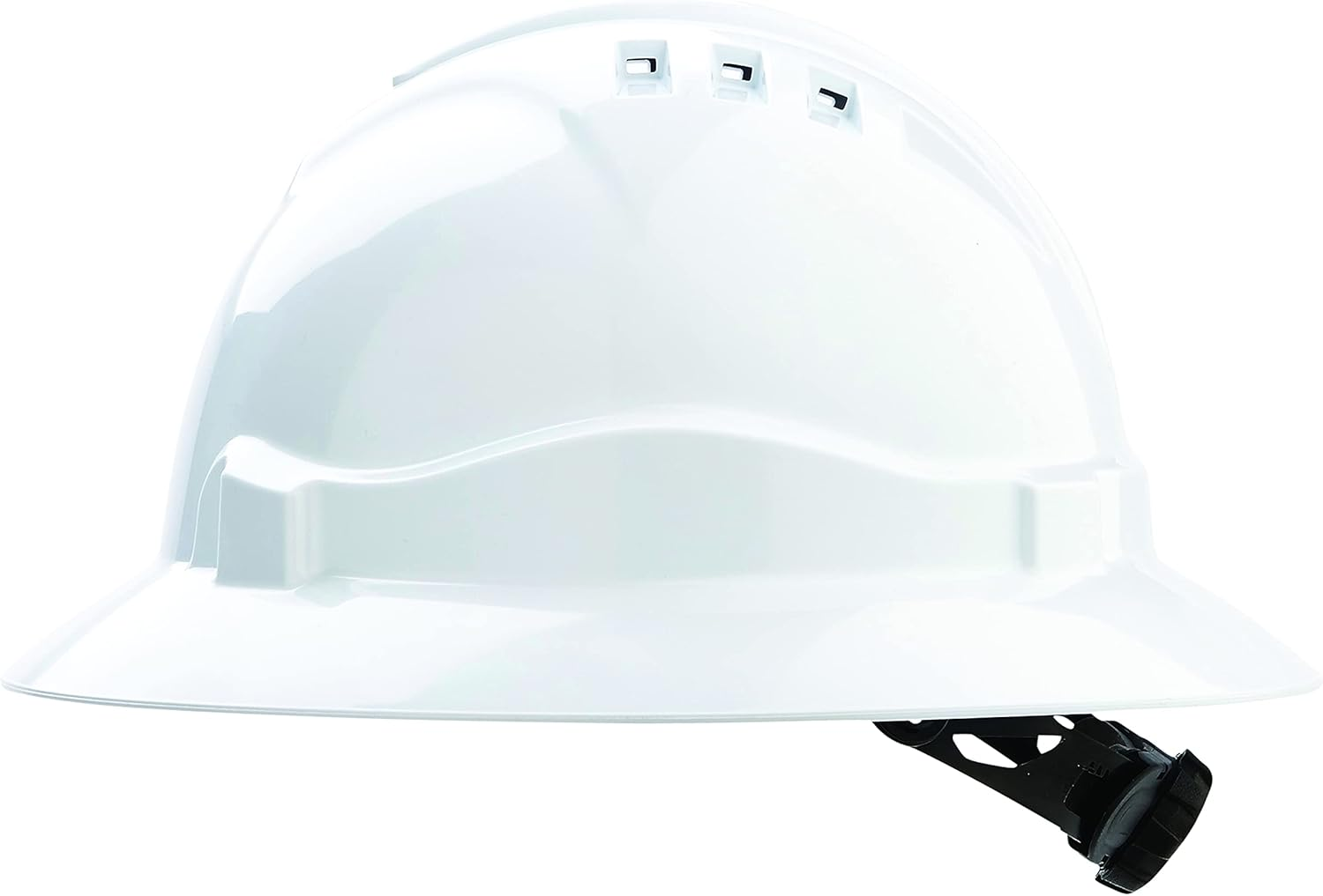 Prochoice V6 Vented 6PNT Ratchet Harness Full Brim Hard Hat, White