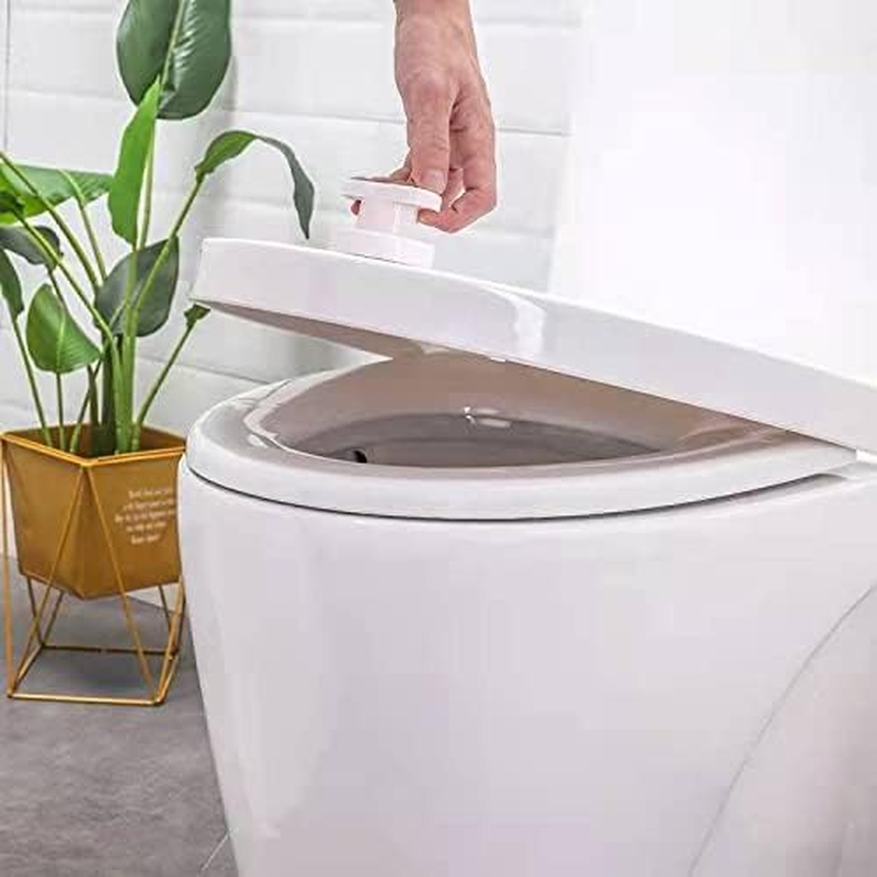 IREES Powerful Suction Cup Handle, Modern White ABS Knob for Fridge Handle, Drawer, Cupboard, Cabinet Door, Glass, Bathroom (White, 6.2 X 6.5 Cm, 1.9 Inches)