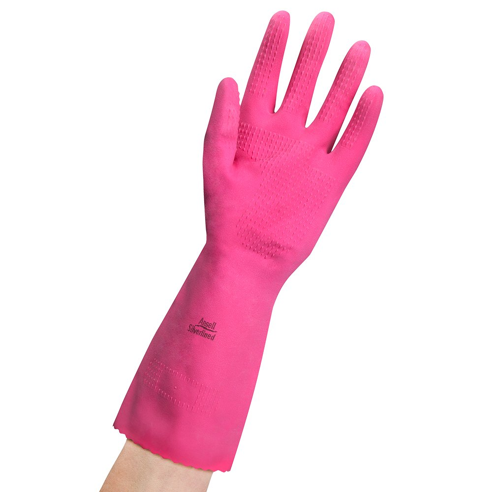 Vileda Ansell Smooth Silverlined Gloves Medium (Pack of 2) image number 2