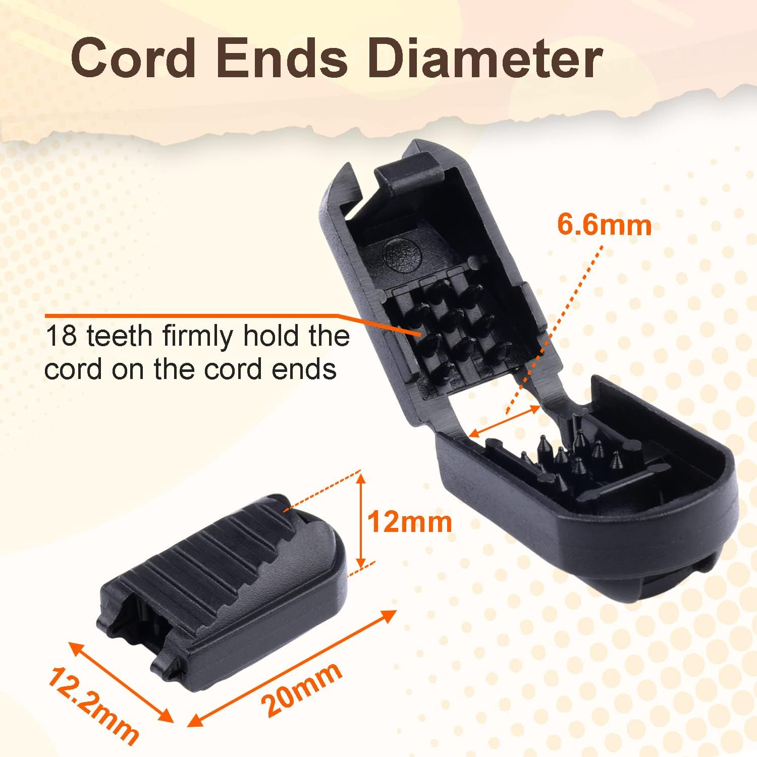 25 Pack Zipper Pull Tabs Cord Ends Tips Shoe Lace End Clips Cord Lock for Paracord Molle Backpack Quick No Tied Shoelace Triathlon Marathon Running Shoe image number 6