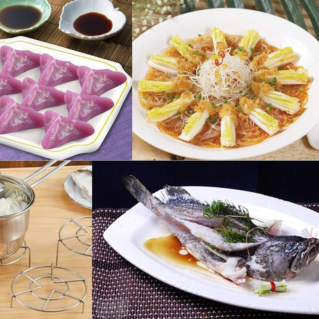 Steam Rack - 3Pcs 5.5Inch Stainless Steel Tall Trivets for Electric Pressure Cooker