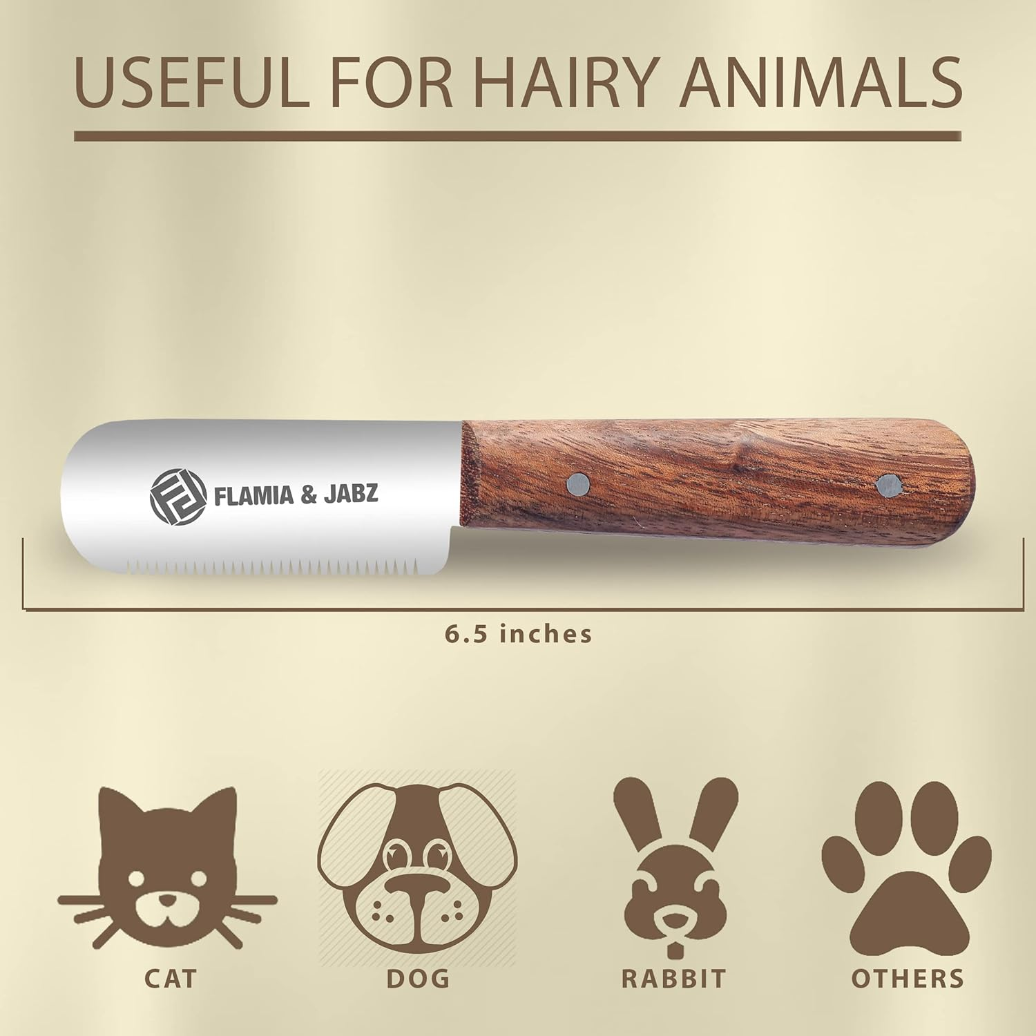 Professional Stripping Knife, Right Handed, 3 Inch Blade (Stainless Steel) (Medium, Rosewood) image number 2