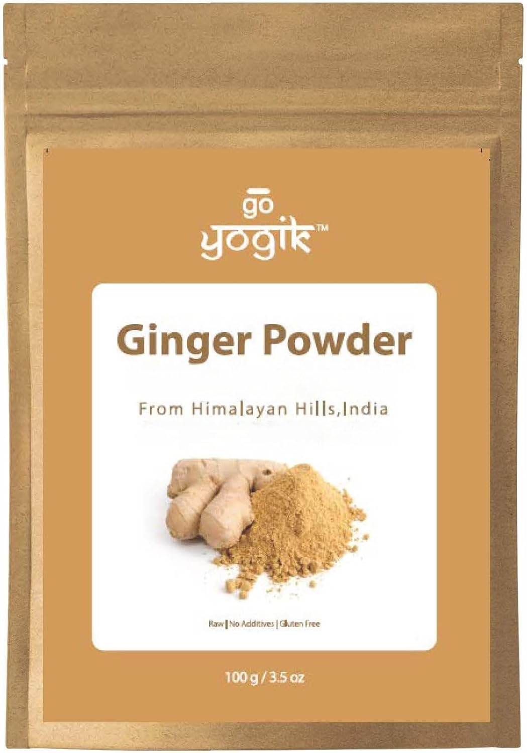 Himalayan Ginger | Go-Yogik Ginger Powder-100G | Traditionally Grown | Product of India image number 2
