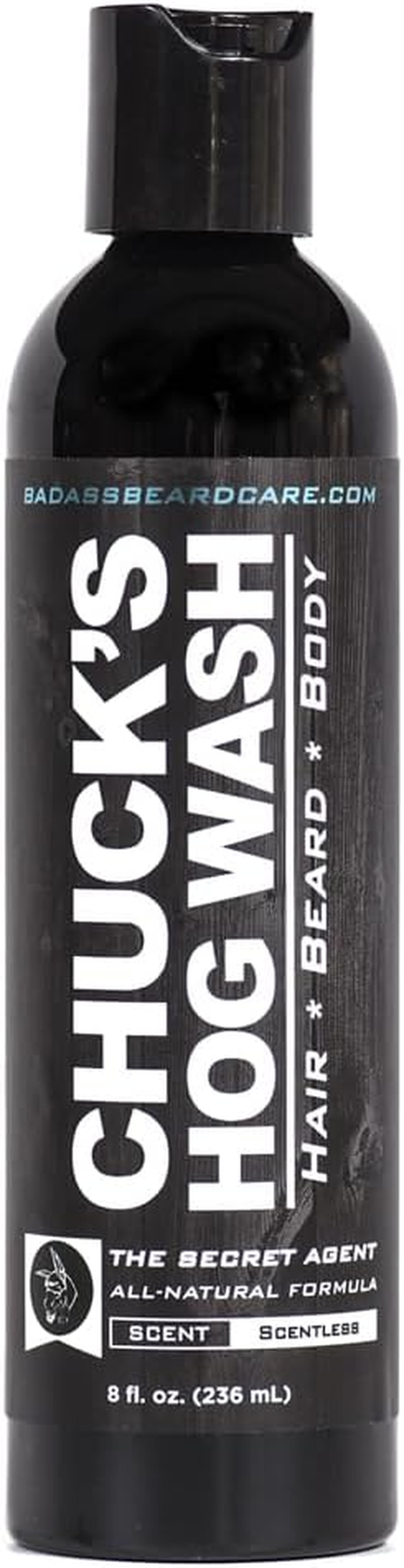 (The Secret Agent) - Chuck'S Hog Wash - All Natural Beard and Body Wash - the Secret Agent Scent, 240Ml - Leaves Your Beard Softer than Its Ever Been and Is Suitable for Daily Use image number 1