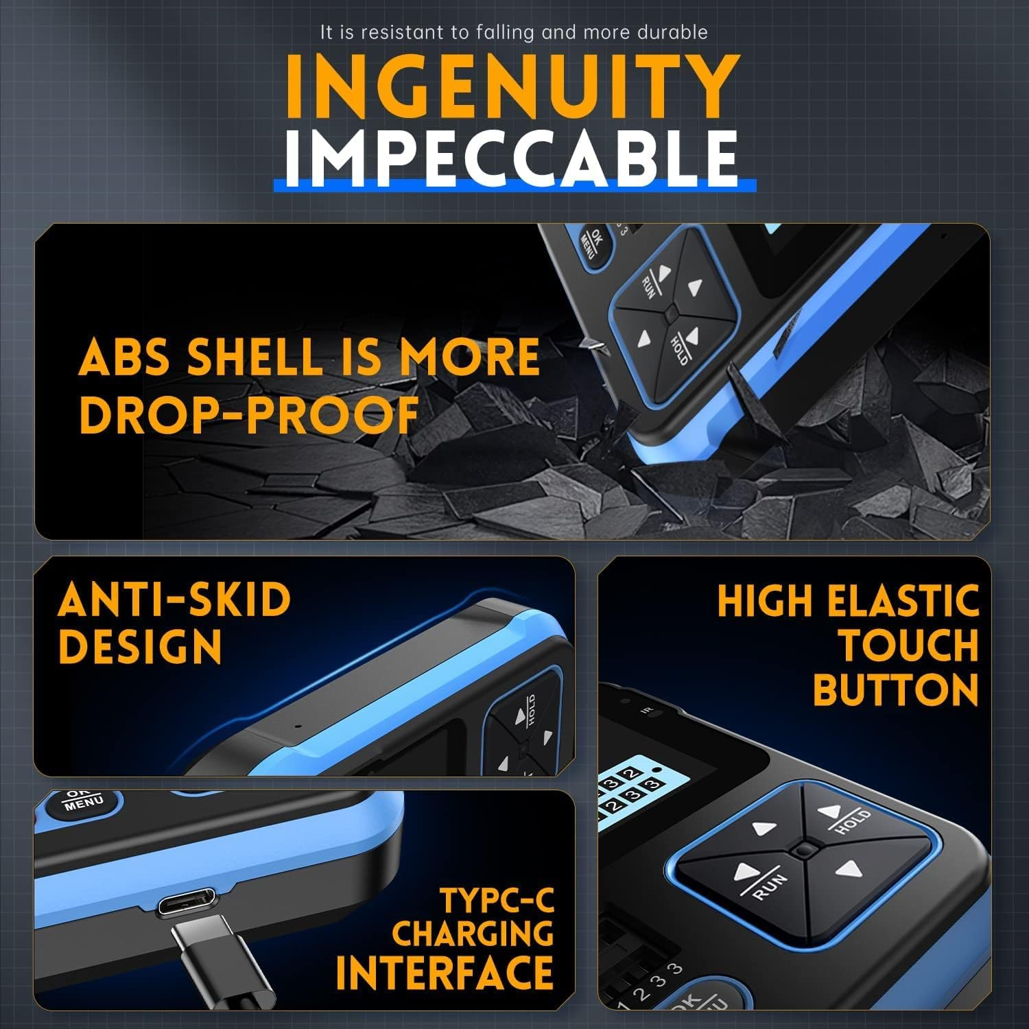 DSO-TC3 Oscilloscope 3-In-1 Handheld Oscilloscope DDS Signal Generator Transistor Tester Portable Oscilloscope 500Khz Bandwidth 10Msa/S Sampling Rate, 6 Types of Waveforms, Transistors Measure image number 1