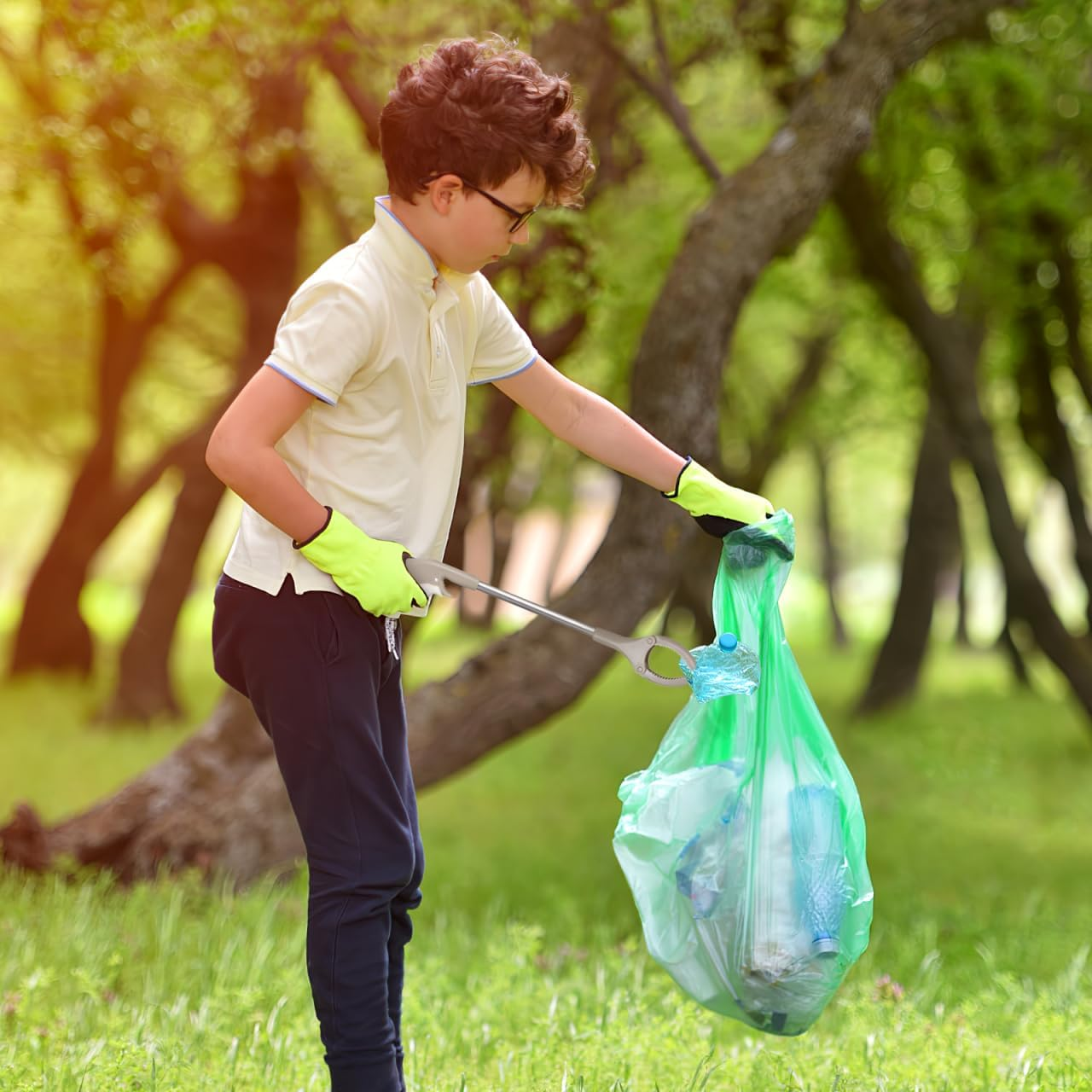 Iplusmile Grabber Reacher Tool, Rubbish Clip Anti-Slip Jaw, Short Handle Short Trash Picker Mobility Aid Reaching Assist Tool for Litter Picker, Arm image number 4