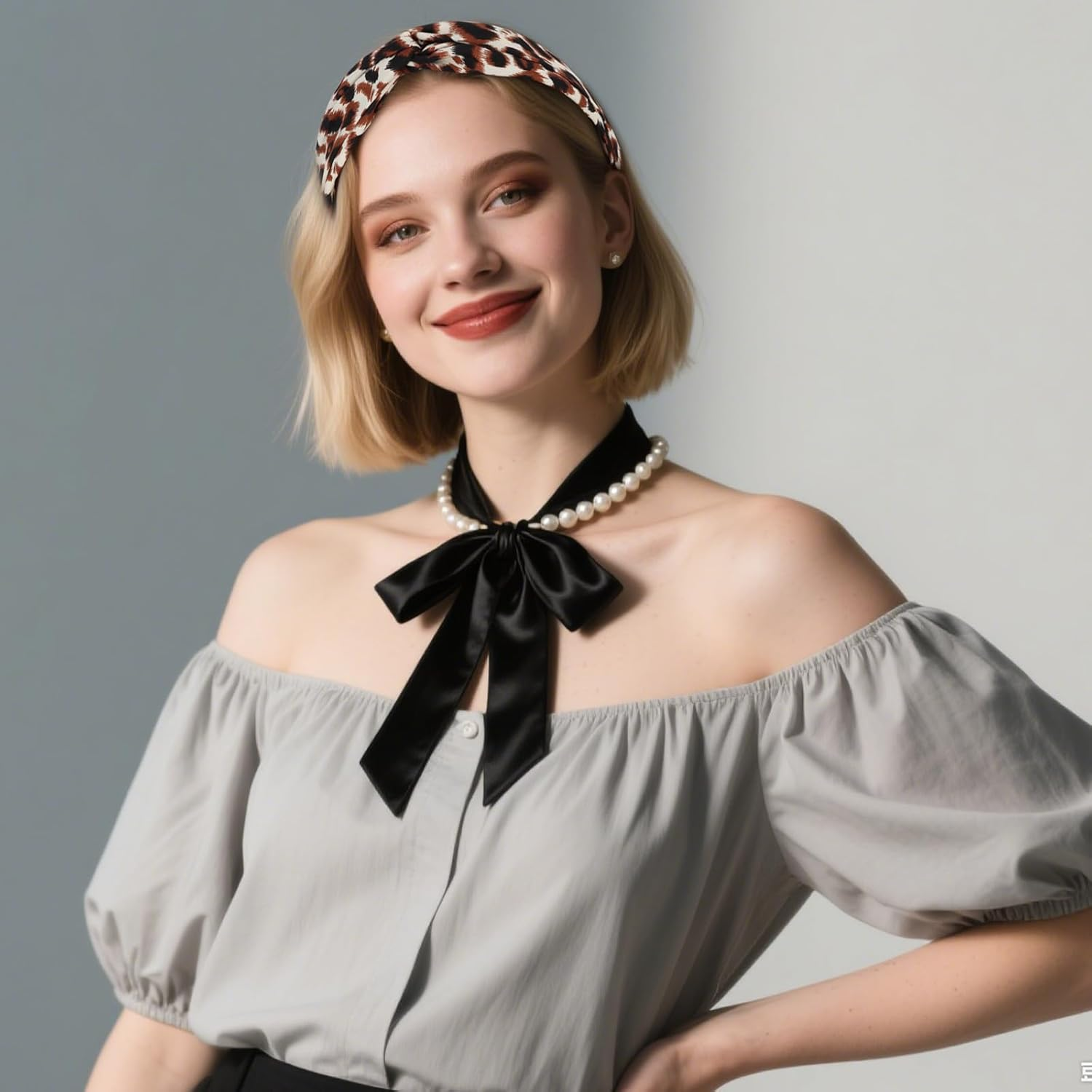 Pruadeor Pack of 4 Women'S Fashion Leo Hair Bands for Women Hair Accessories