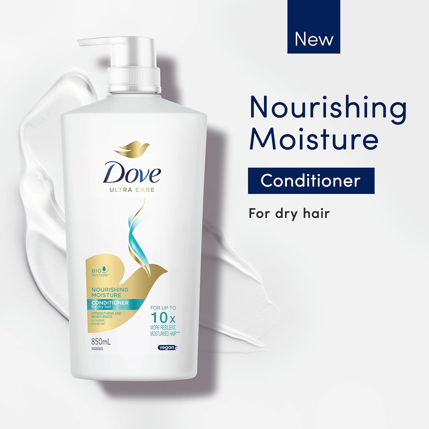 Dove Nourishing Moisture Hair Conditioner 850 Ml image number 5