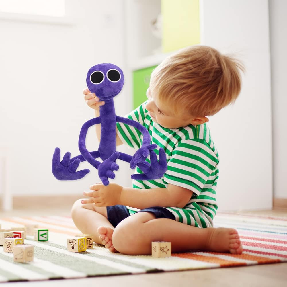 Rainbow Friends Plush Toy Rainbow Friends Plush Cute Plush Doll Gifts for Halloween Thanksgiving Christmas and Game Lovers (Purple) image number 3