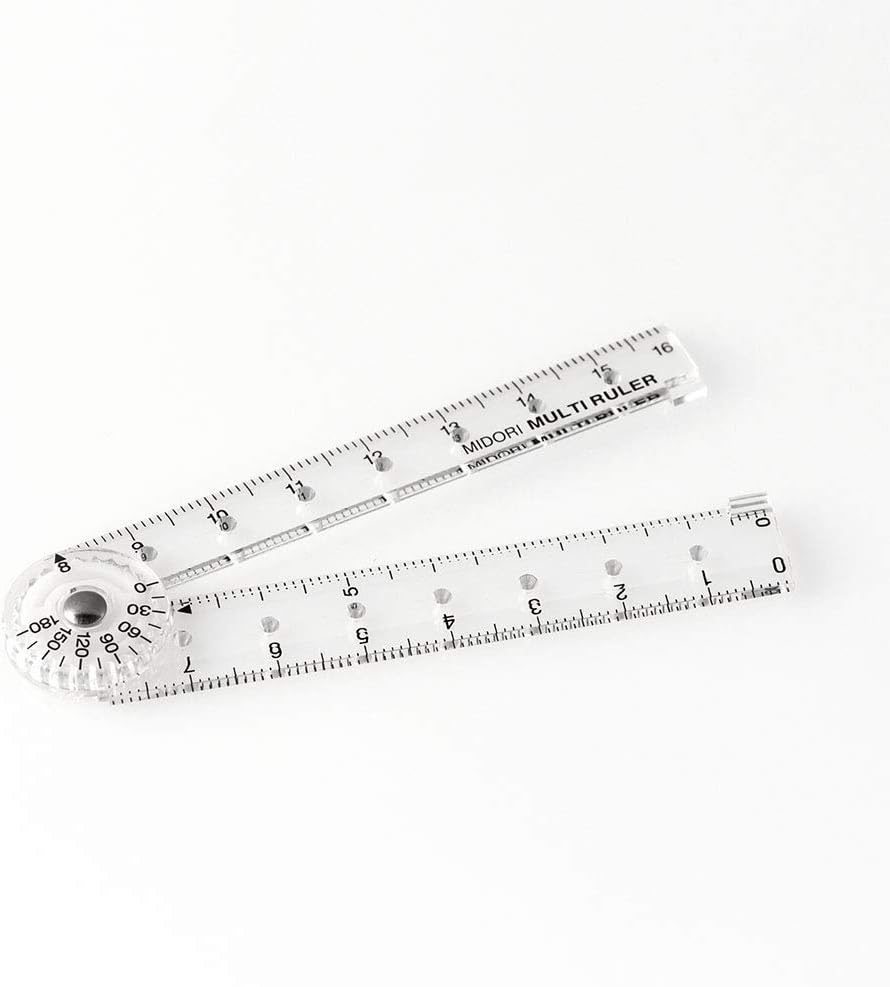 Midori 42263006 Ruler, Multi Ruler, 6.3 Inches (16 Cm), Transparent - Transparent image number 5