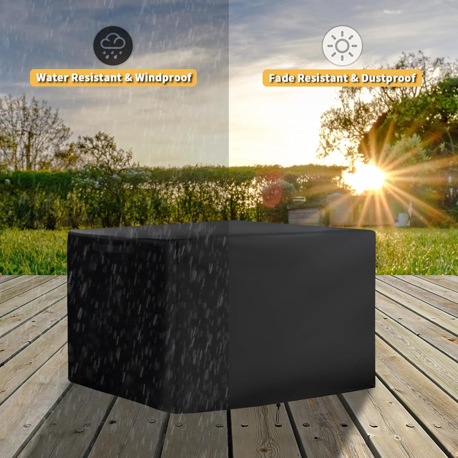 Pizza Oven Cover for Gozney Tread Portable Pizza Oven, Heavy-Duty 600D Protective Cover for Gozney 12" Outdoor Pizza Oven image number 5