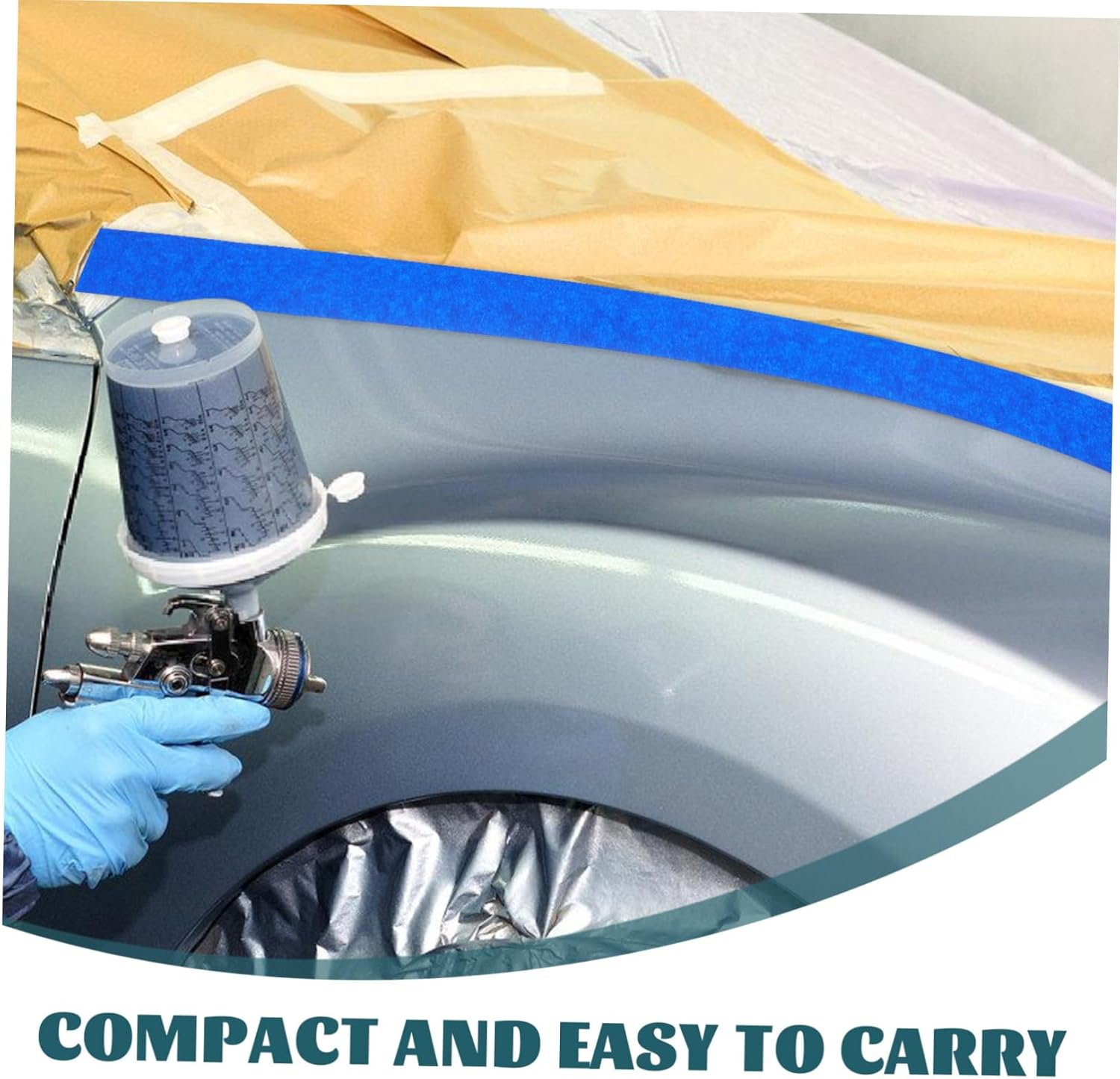 6Rolls Masking Tape for Painters Thin Masking Tape Adhesive Strips for Automotive Painting Home Renovation Industrial Manufacturing image number 6