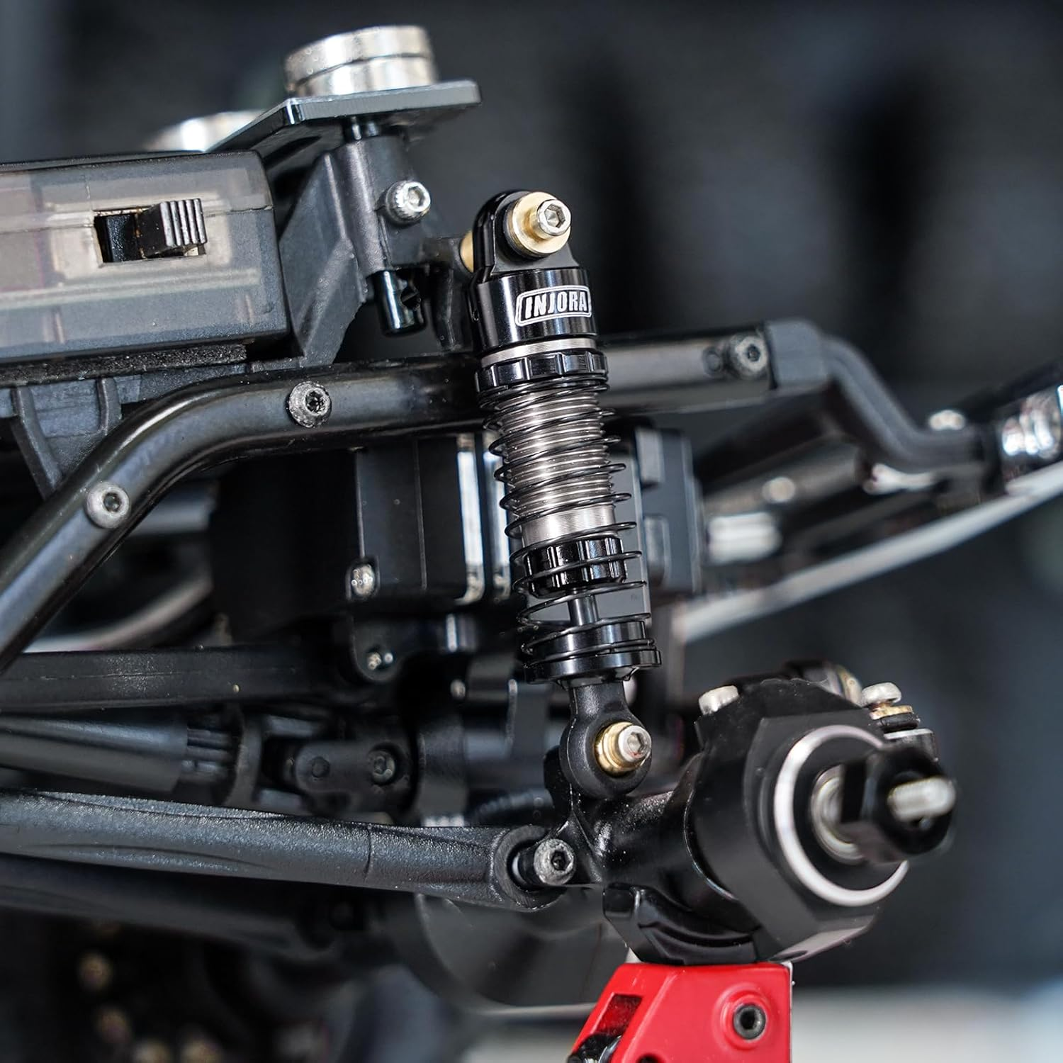 INJORA 40Mm Big Bore Scaler Shock Absorber Oil Damper Kit for 1/24 RC Crawler Axial SCX24 Upgrade image number 6