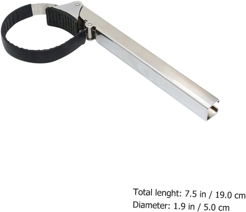 Beatifufu Adjustable Oil Filter Wrench Strap Tool for Oil Filter Removal Suitable for Automotive Repair Clamp Range Anti- Design image number 3