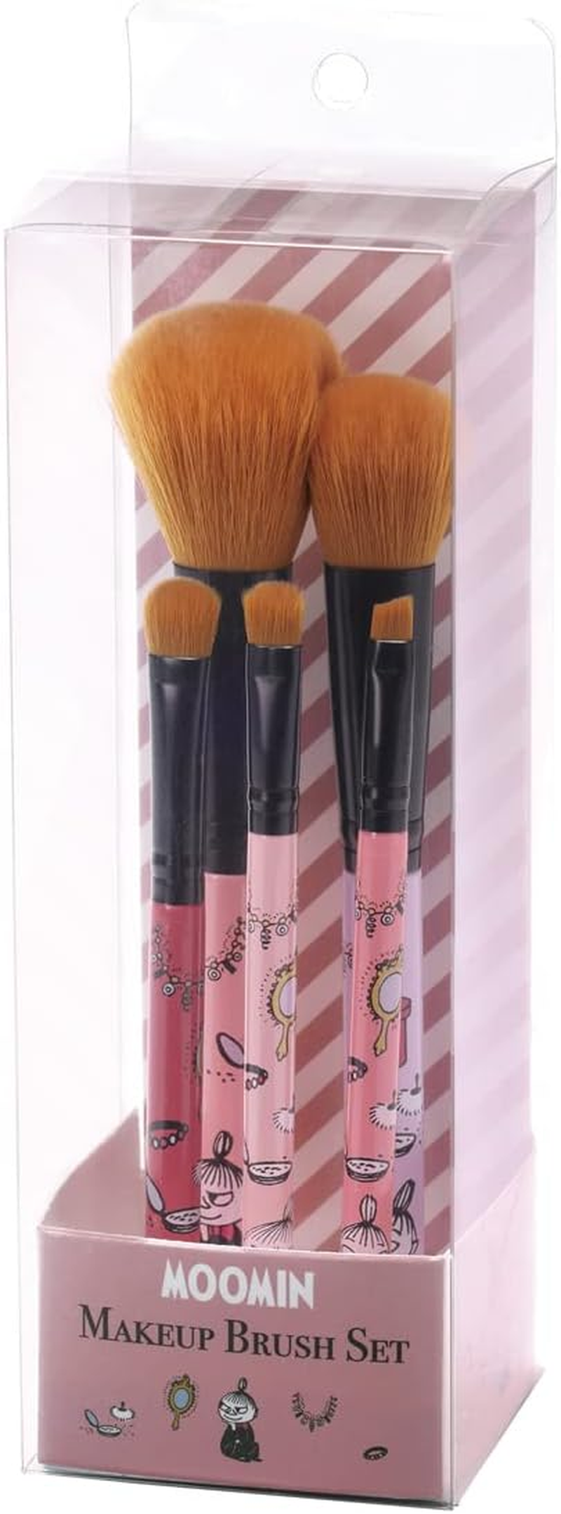 Skater MUB5S Makeup Brush Set, Makeup Brush, Set of 5, Disney Winnie the Pooh