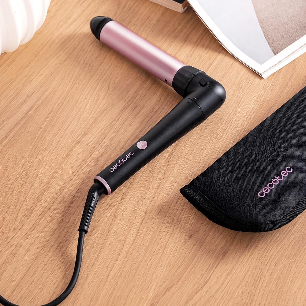 Cecotec Surfcare 3200 Twistwaves Curling Iron, 60 W, 32 Mm Head, 90&deg; Arc, Comfortable Use, Adjustable Temperature, Thermal Glove, Case and 2 Clips, Rotating Cable - 750 Travel Magic Waves image number 6
