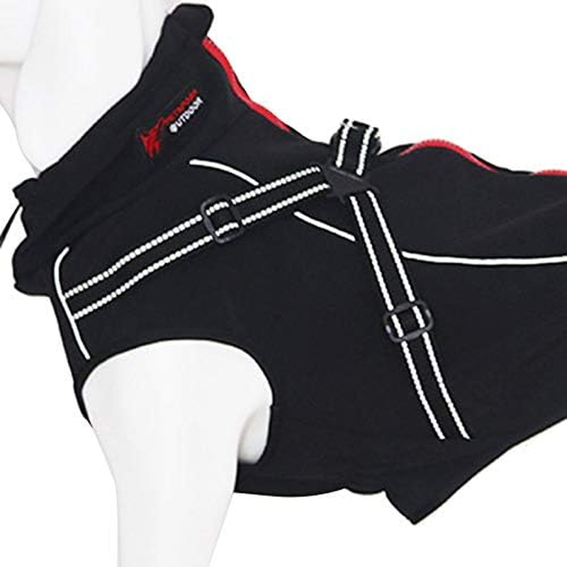 New Medium Large Pet Dog Waterproof Vest Coat Dog Jacket Orange/Black S M L XL (Xlarge, Black)