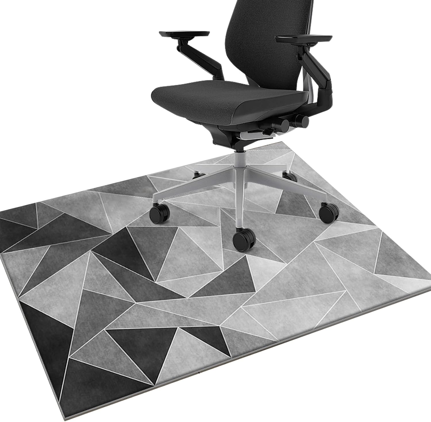 Office Chair Mat for Hardwood Floors & Tile Floor, Highly Quality Computer Chair Mat for Anti-Slip Desk Chair Mat, Multi-Purpose Floor Protector Carpet for Home Office(120X100Cm) image number 5