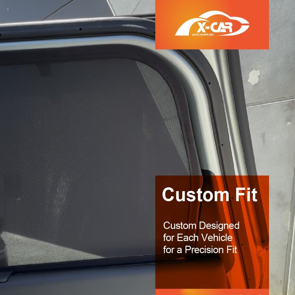 X-Car Window Sun Shades for Mitsubishi Outlander 2021-2025 Magnetic Blind Mesh Accessories