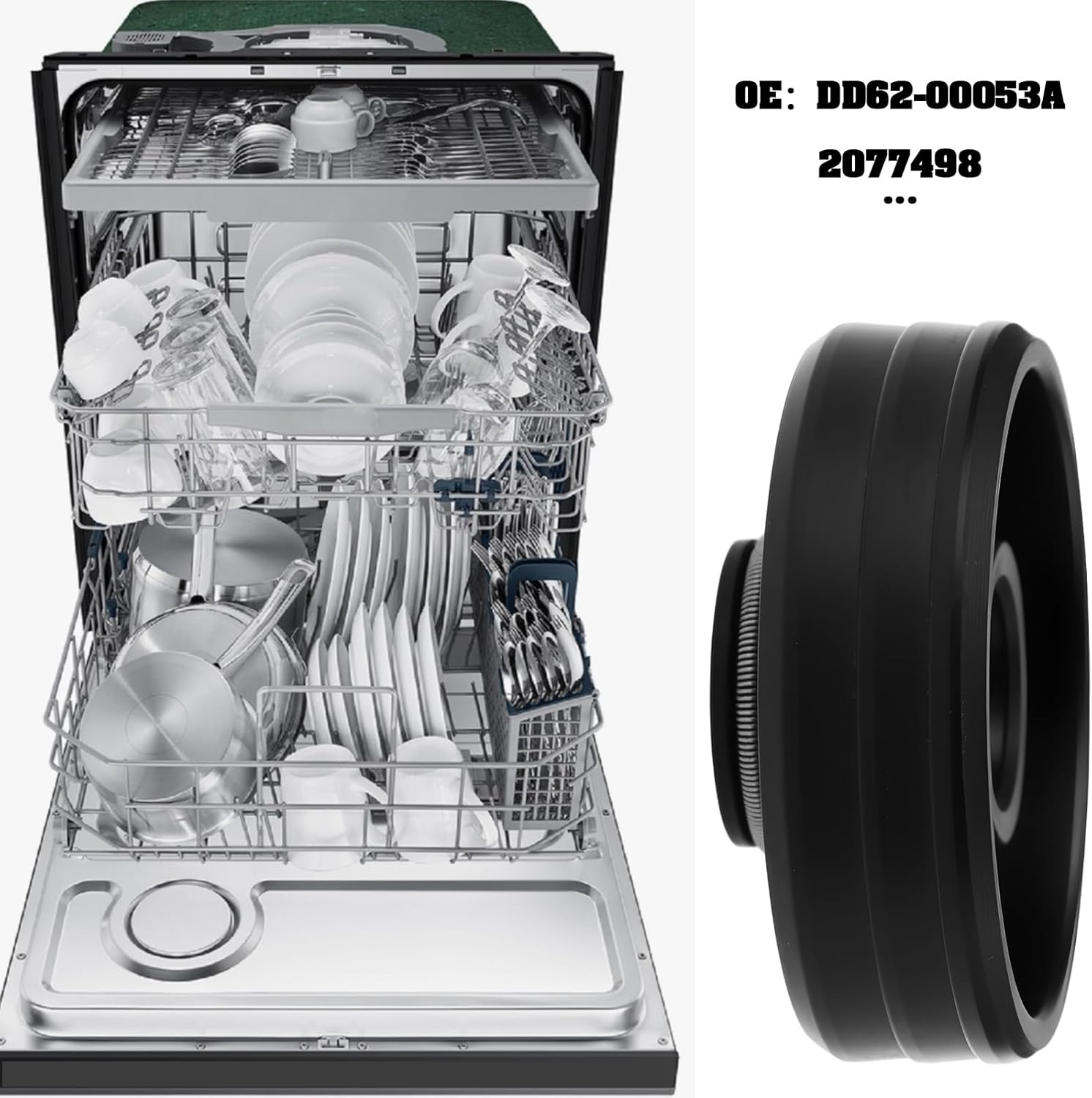 Create Idea 4PCS Dishwasher Motor Shaft Seal Oil Seal DD62-00053A Compatible with Samsung Dishwasher DMR57LFS/XAA DMR57LFS/XAC image number 6