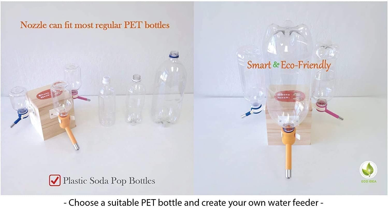 Choco Nose H570 Patented No Drip Large-Sized Dog Water Nozzle, Recommended for Medium to Large -Sized Dogs, Enlarged Sized Leak-Proof Nozzle, BPA Free, Nozzle Diameter: 22Mm (Blue/White) image number 3