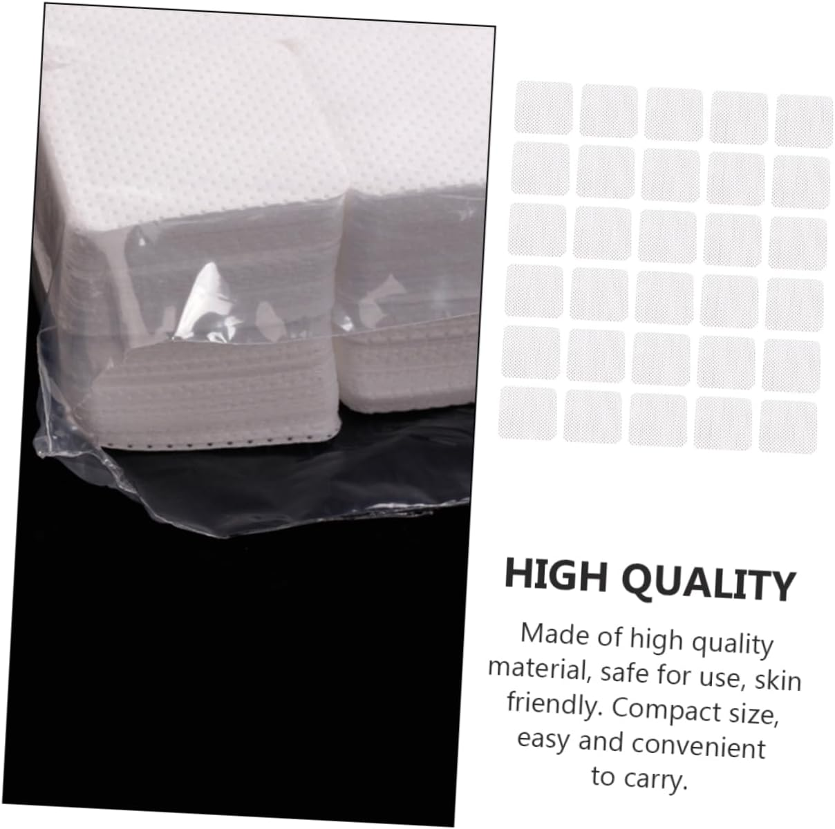 PLAFOPE Eyelash Cleaning Pads 1000Pcs Wipes for Lash Extension Non-Woven Safe image number 2