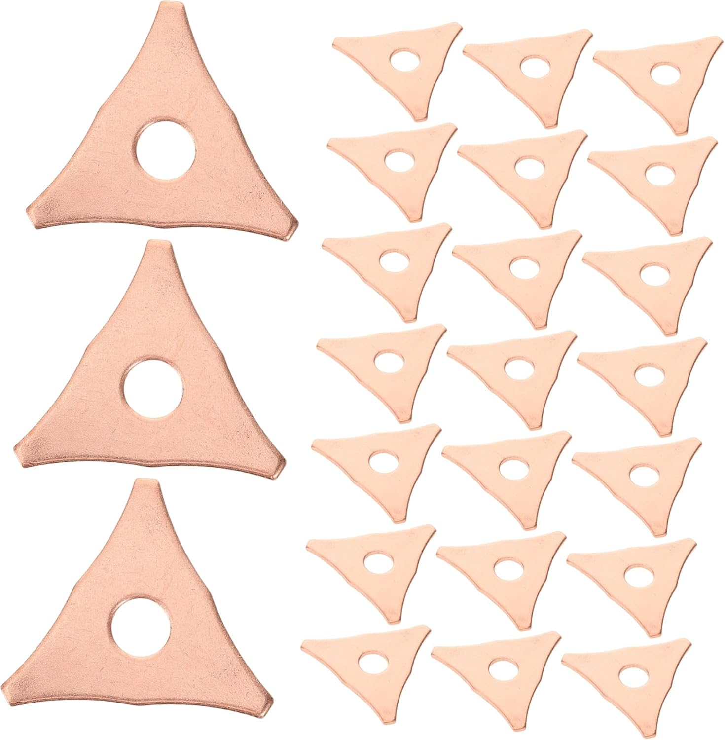 GETAJGHSD 100Pcs Dent Pulling Rings Triangle Washers for Car Spot Welder, Autobody Panel Soldering Repair Tool Set for Automotive Dent Puller Equipment image number 3