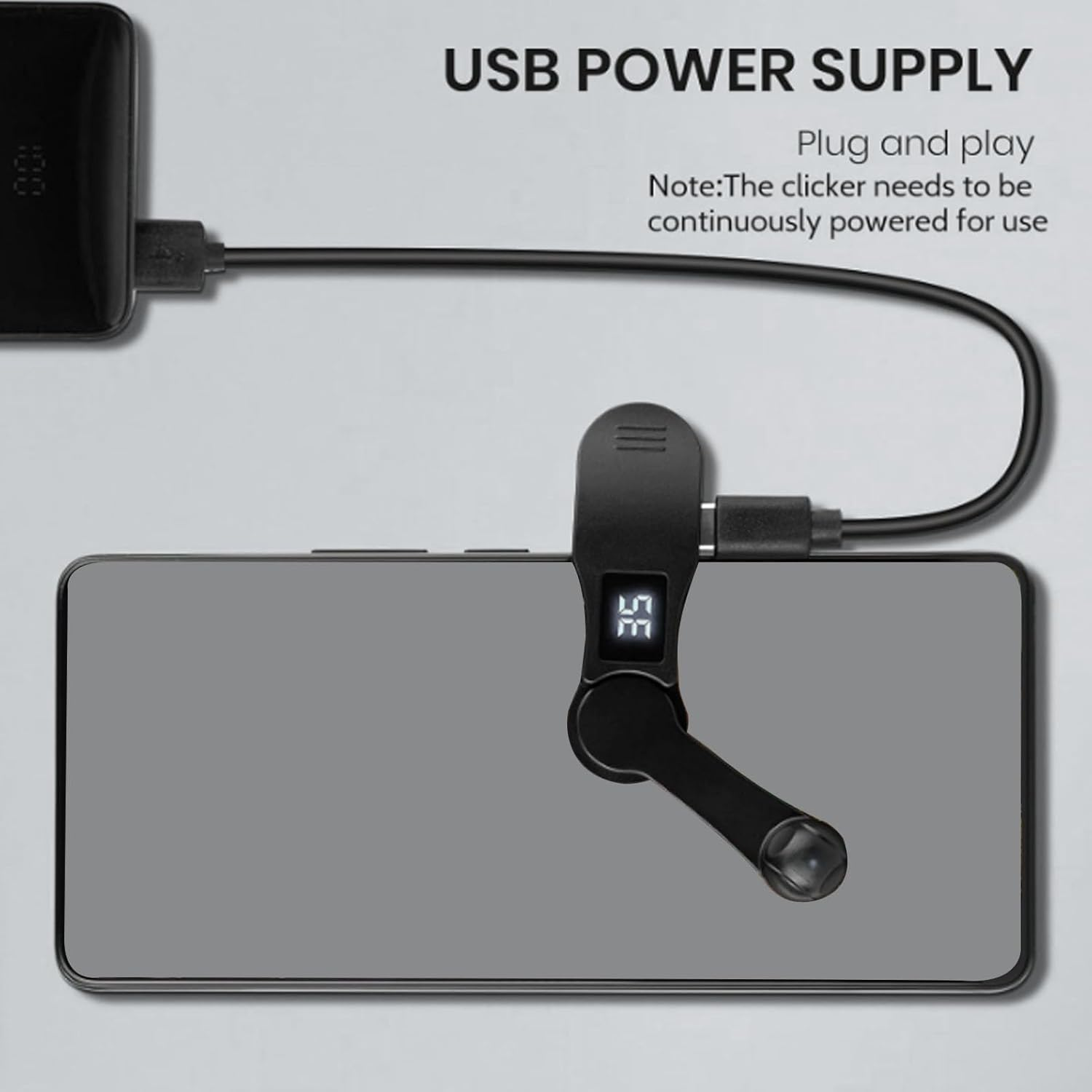 Auto Clicker for Smart Phone, Adjustable Speed Phone Screen Tapper, 99 Clicks/S Fast Click Simulation Finger Continuous Clicker for Live Broadcasts Likes image number 1