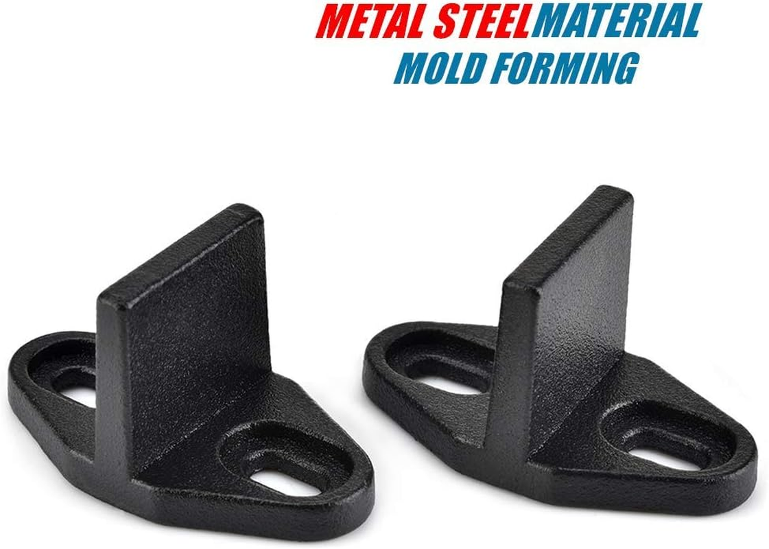 Homode Bottom Guide, 2 Pack Floor Guides Metal Steel Hardware for Sliding Barn Door, Powder Coated Black image number 1