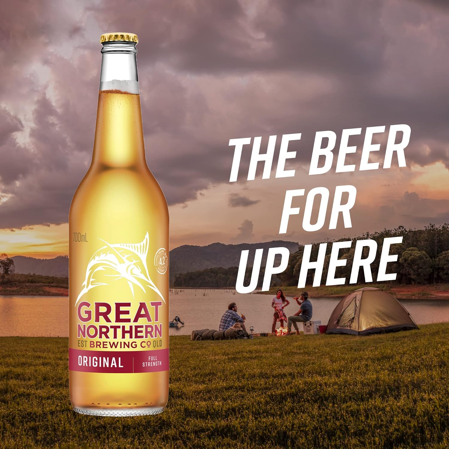 Great Northern Original Lager, Full Strength Beer, Crisp & Refreshing Finish, 4.2% ABV, 700Ml (Case of 12 Bottles) image number 4