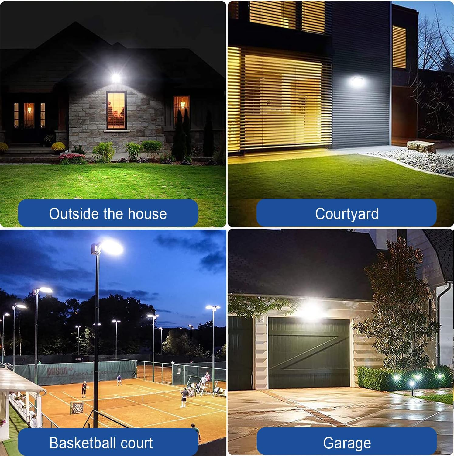 LED Flood Light Outdoor 100W, CREATESTAR LED Floodlights 6500K Daylight White Security Lights IP66 Waterproof Led Spot Light Work Light for Yard, Garage, Garden, Park, Playground, Parking Lot image number 2