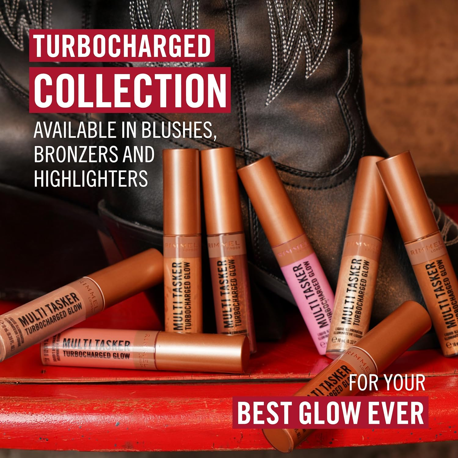 Rimmel Multi Tasker Turbocharged Glow, 008 It'S Giving Bronze, 10Ml