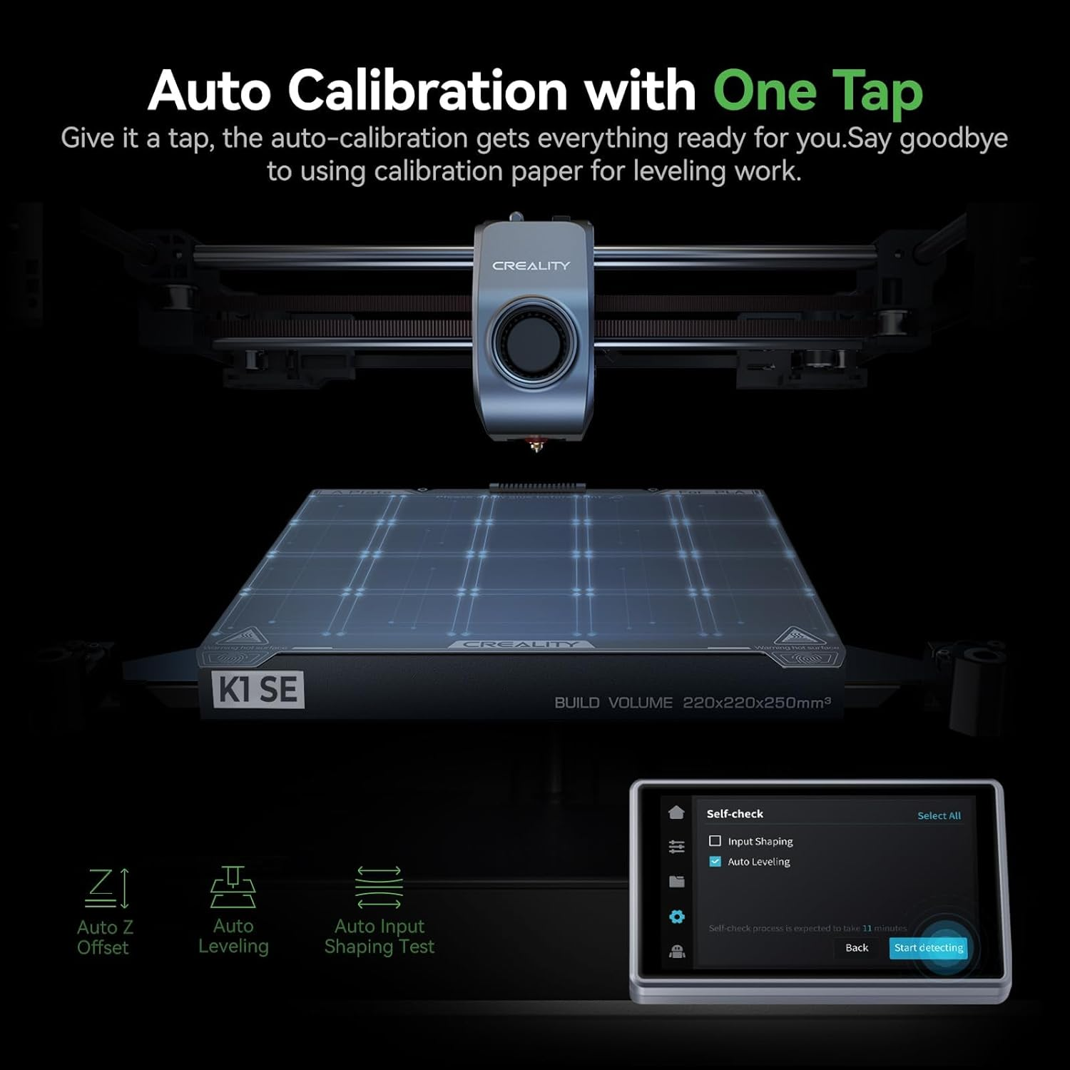 Creality K1 SE 3D Printer, 2024 New Version 600Mm/S High-Speed Hands-Free Auto Leveling Flagship-Level Direct Extruder Quick-Swap Tri-Metal Nozzle K1 Upgrade 3D Printer image number 5