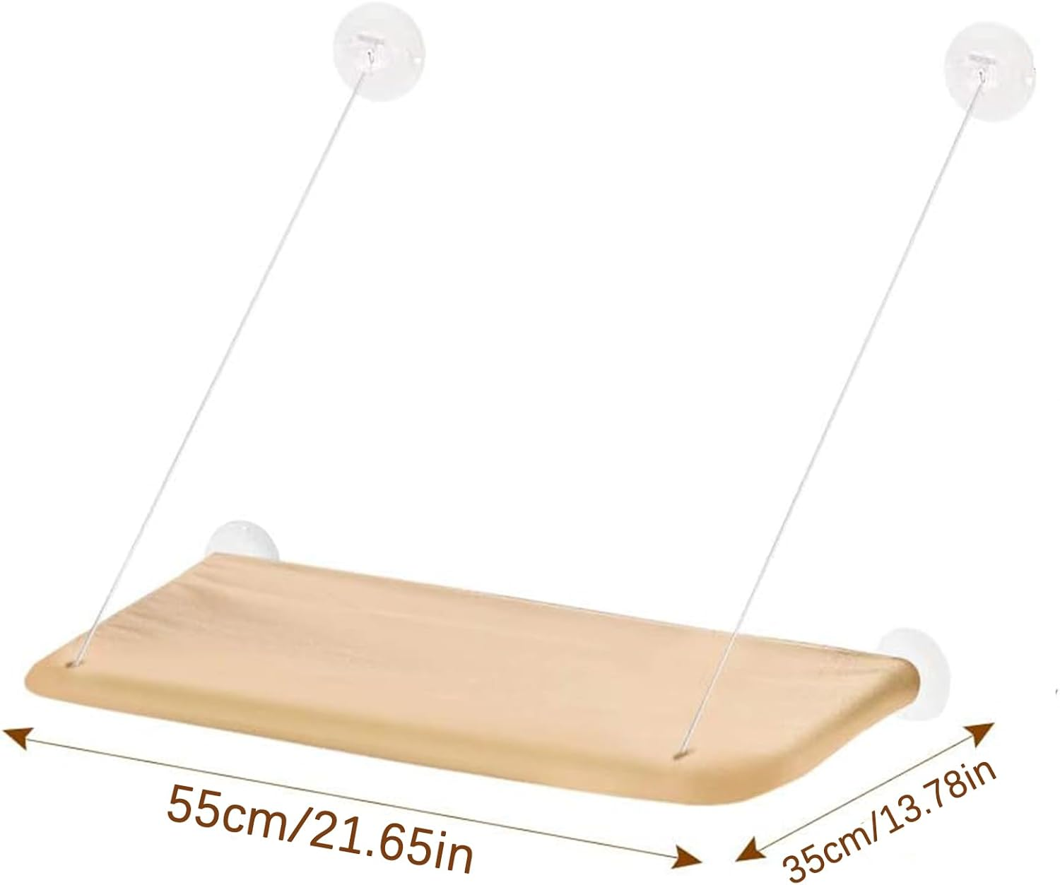 Duty Cat Window Perch Bed - 15Kg No Drilling Hammock for Indoor Cats | Aussie Sun Lounger with Suction Cups & Fleece Pad (Fits Glazed Windows) image number 4