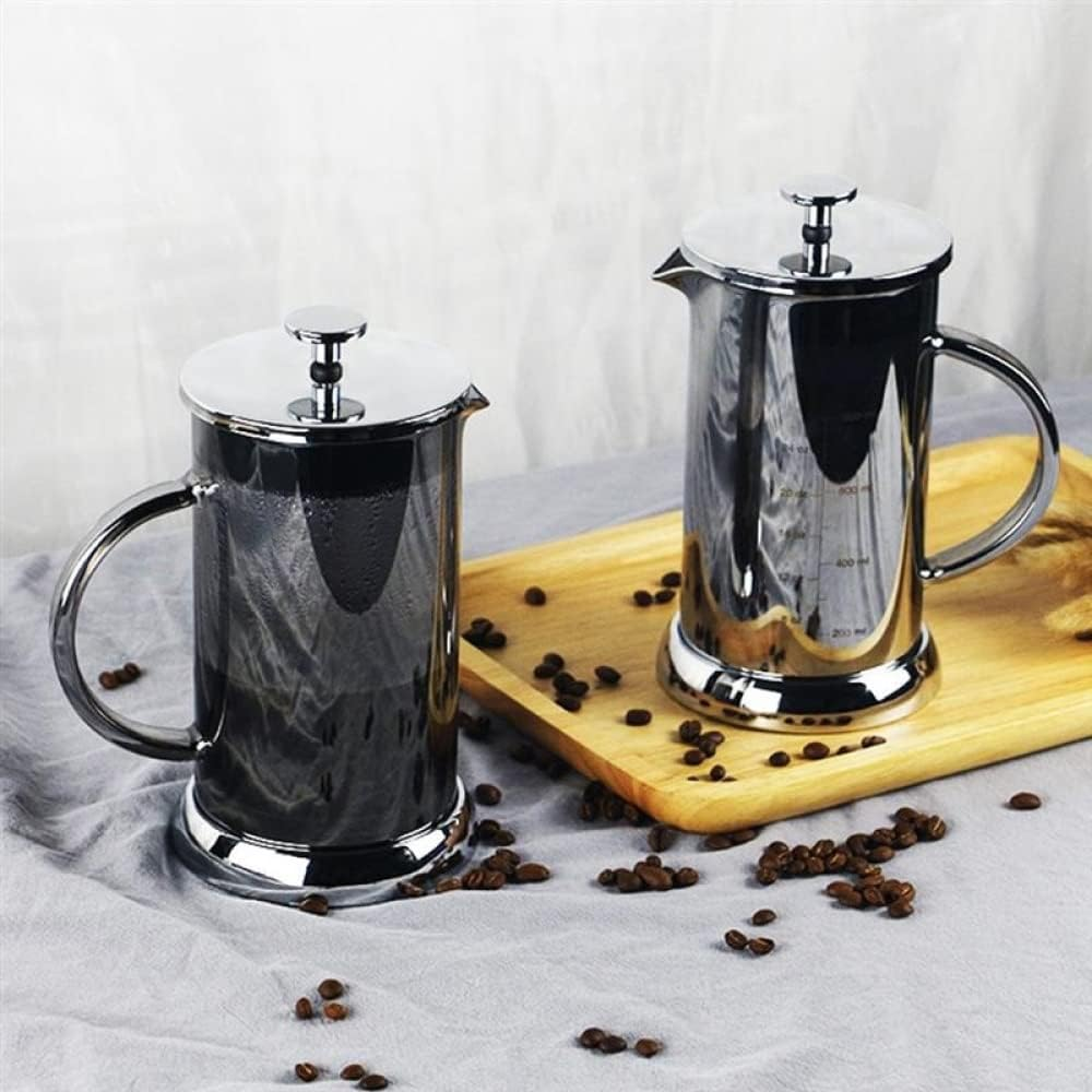 Stove Top Kettle Coffee Maker Thermal Insulation Glass1000Ml Coffee Press for Home Office Double Wall Milk Froth Kettle Espresso Kettle Water Boiler for Stove image number 3