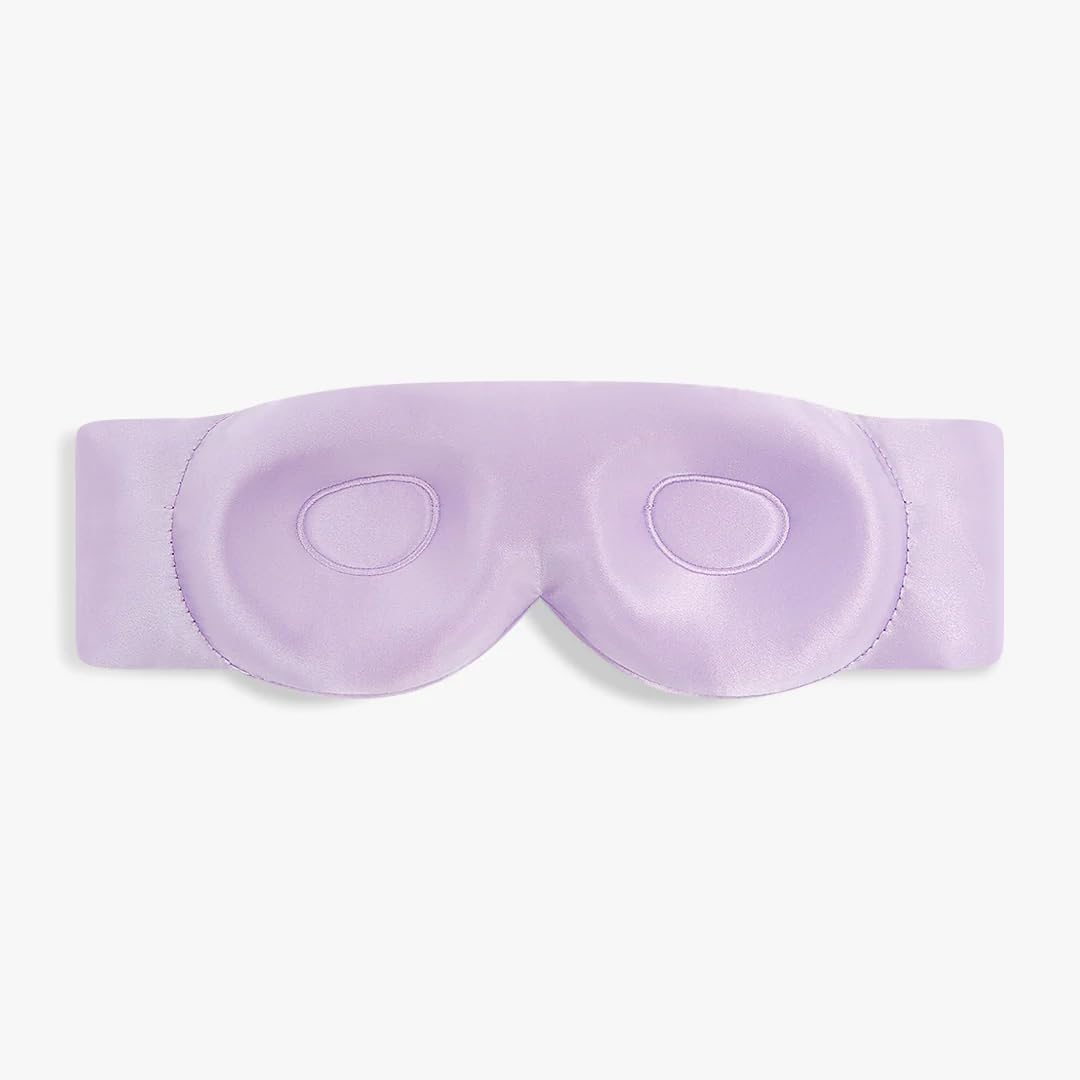 Dore & Rose Aura Sleep Mask, 100% Light Blocking Mulberry Silk Eye Mask (23 Momme), Extra Room for Lashes, Reduces Eye Bags & Dark Circles, Adjustable Travel Deep Sleep Mask for Men & Women