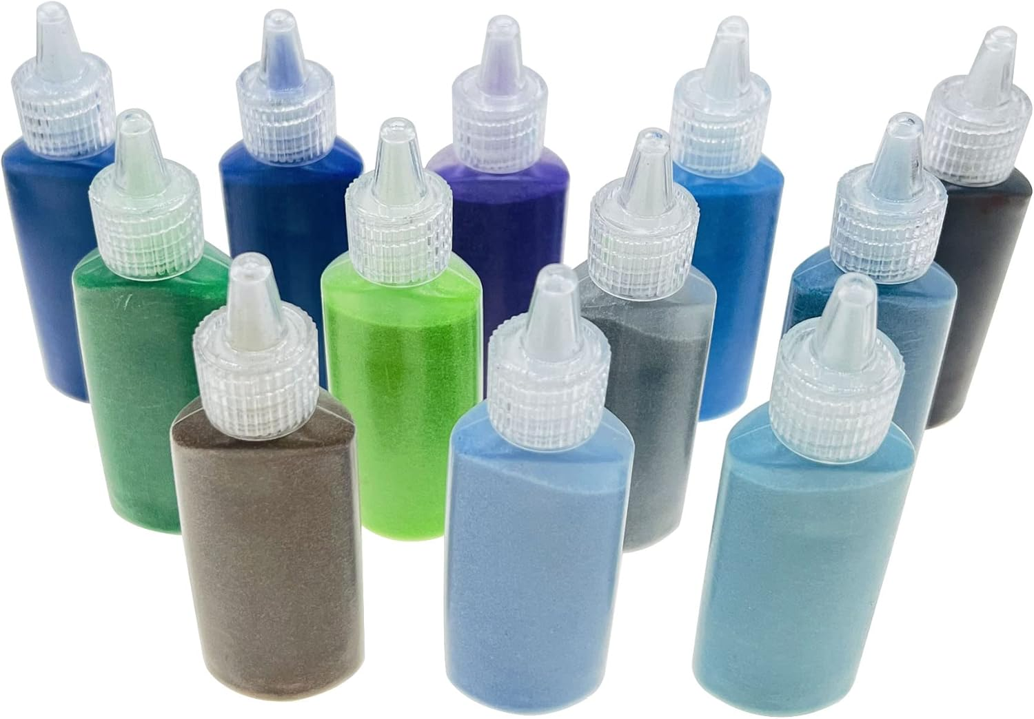 Yayatty Art Sand Kit, 24 Color Sand Art Bottles, Colored Sand Bottles, Sand Arts and Crafts Kit for Painting and Crafts, DIY Drawing, Decor and Collection Sand Bottles (24 Multicolour) image number 6