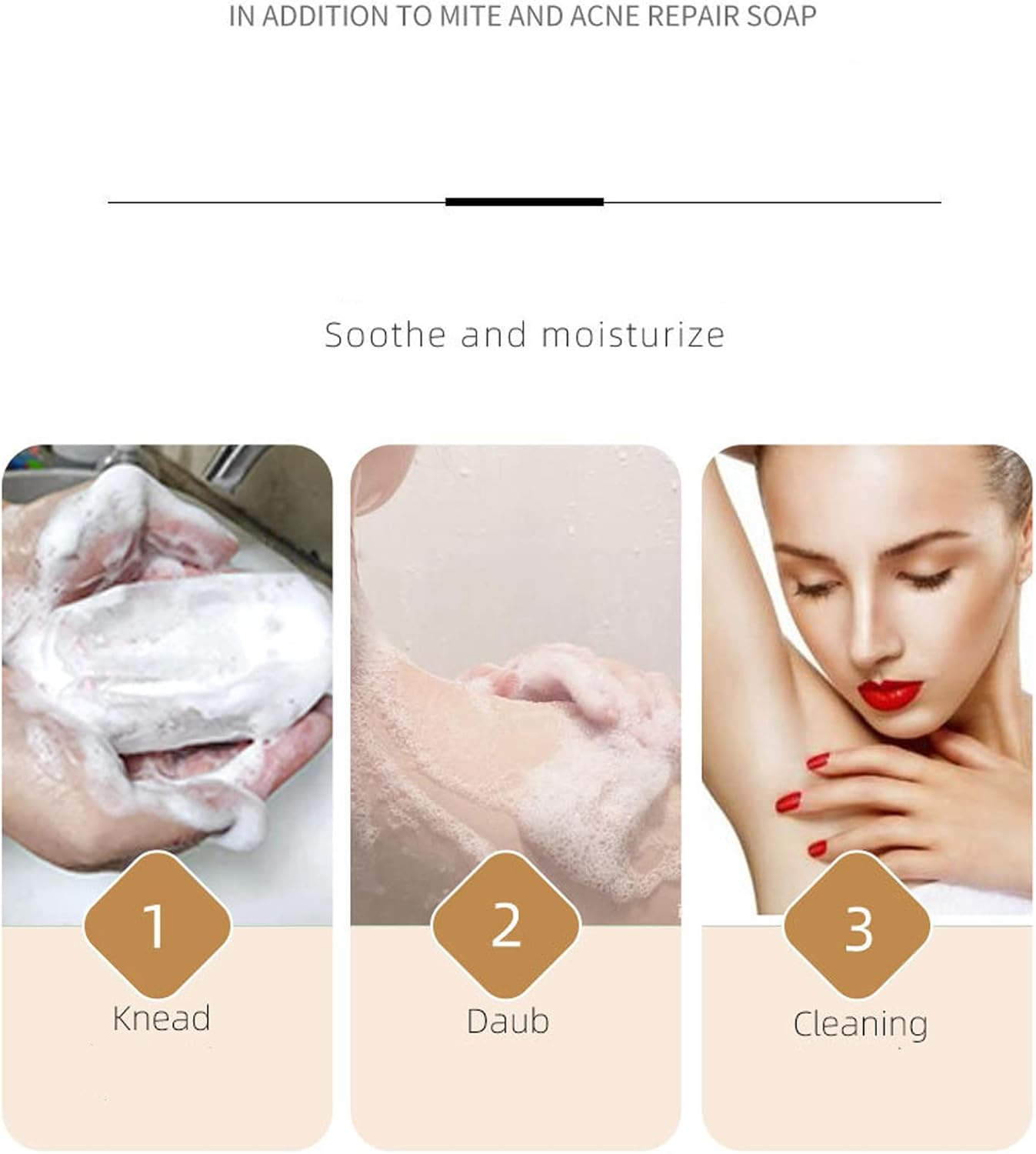 Lavender Flower Botanical Soap Bar,110G Handmade Natural Essential Oil Floral Face Body Soap for Women,Moisturizing Artisanal Scented Bath Soap Gift with Blistering Net (Lavender) image number 5