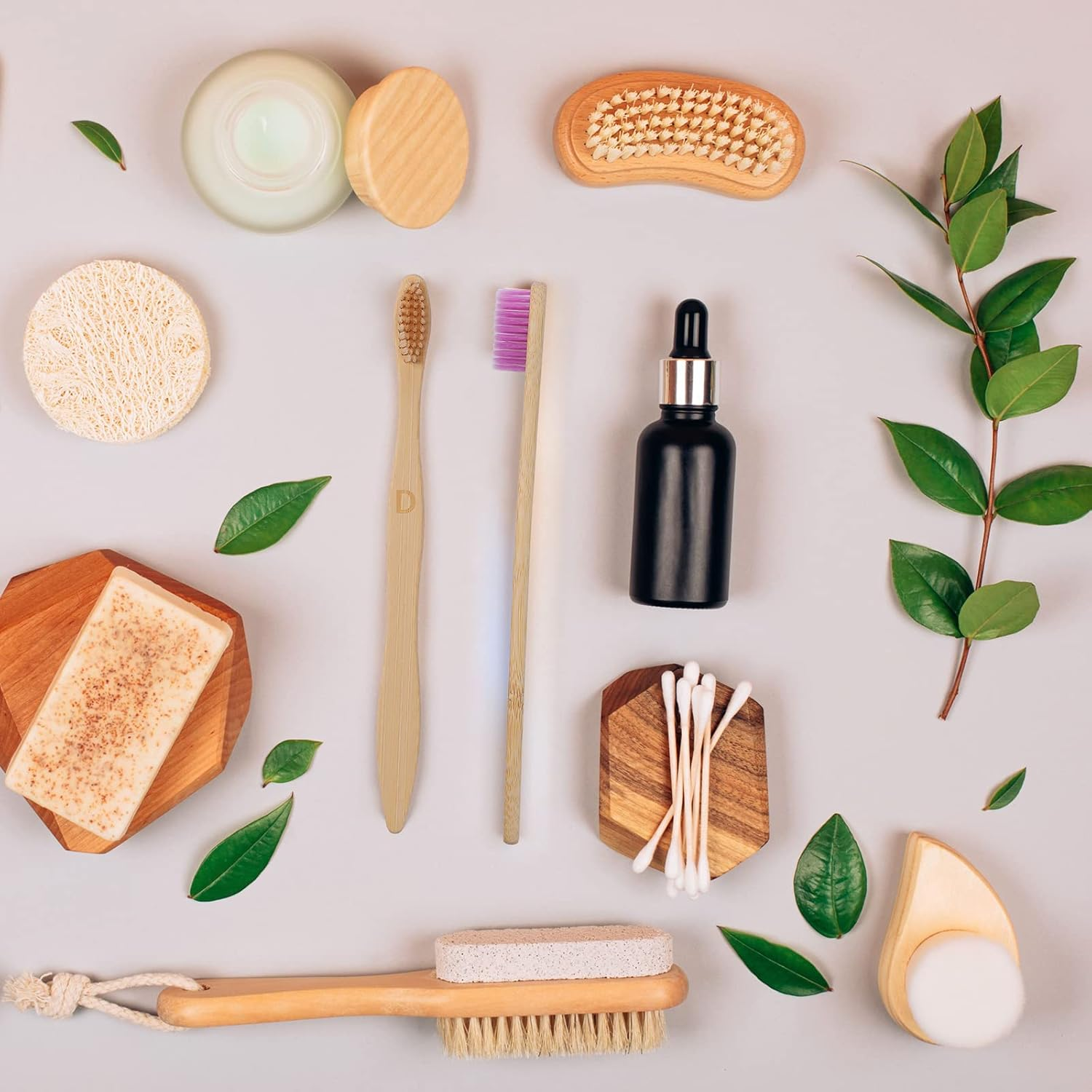 Sieral 120 Pcs 120 Pcs Bamboo Toothbrushes Bulk Soft Bristle Individually Wrapped Travel Toothbrush Eco Friendly Natural Wooden Tooth Brush for Kid Adult Home Travel Use, 7.5 Inch, 12 Colors (Letter) image number 5