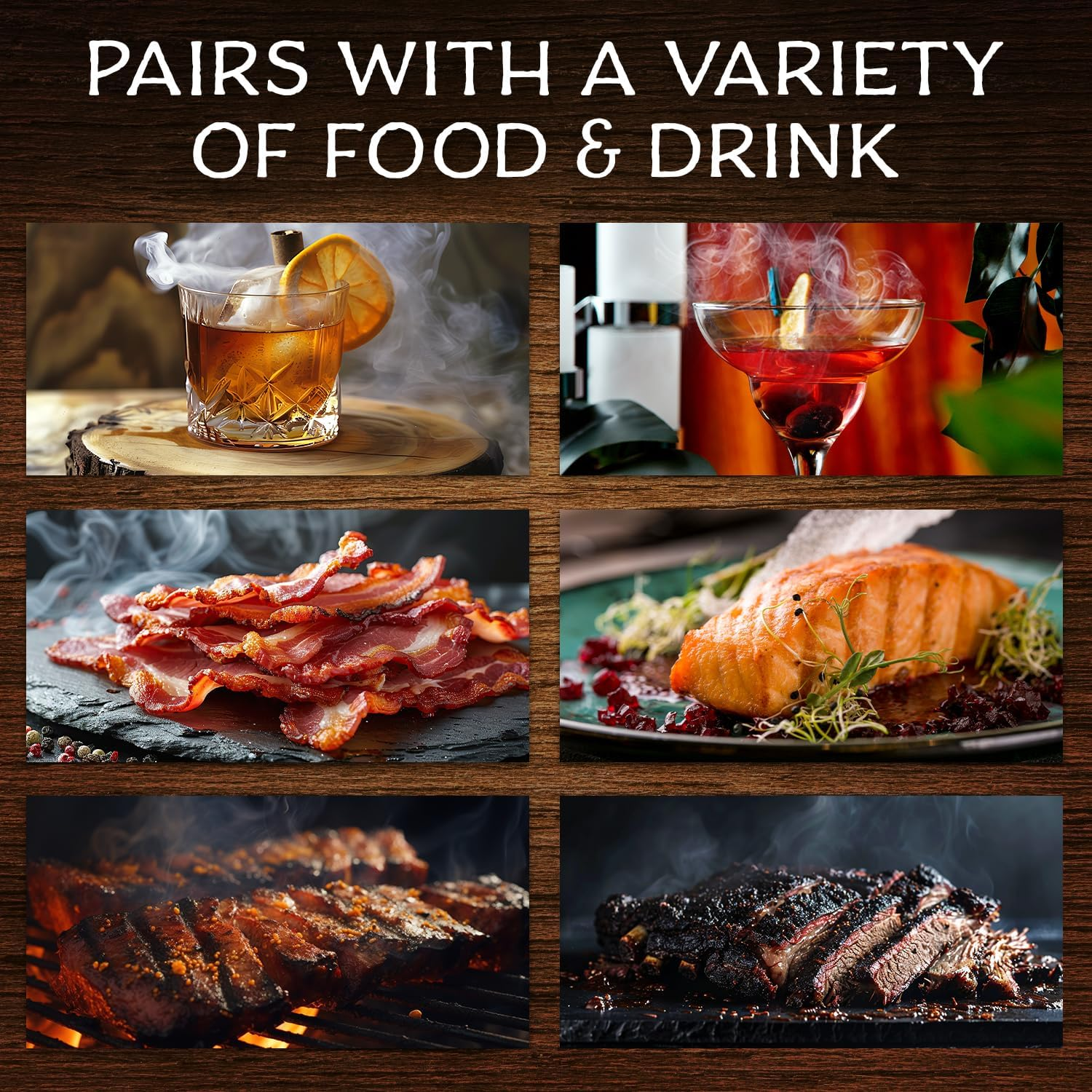 Smoketop 4Oz Bag - Oak Cocktail Smoker Chips for Old Fashioned Cocktails, Whiskey, & Bourbon - by Middleton Mixology Made in the USA (800 Uses)