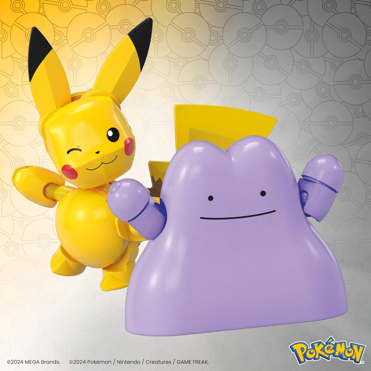MEGA Pok&eacute;mon 2Er Pok&eacute;ball Set - Pikachu Und Ditto image number 1
