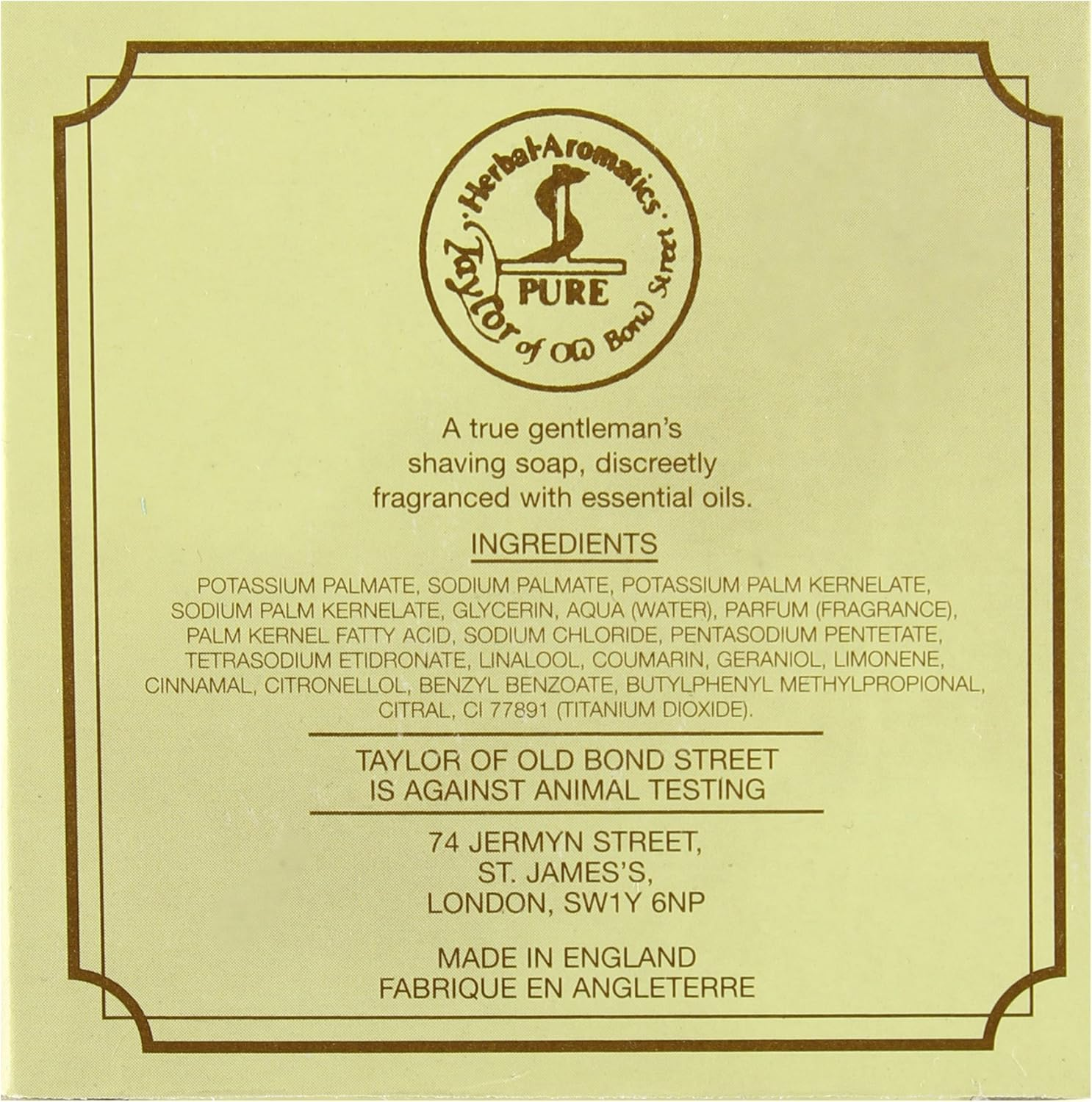 Taylor of Old Bond Sandalwood Herbal Shaving Soap Refill - 100G image number 3