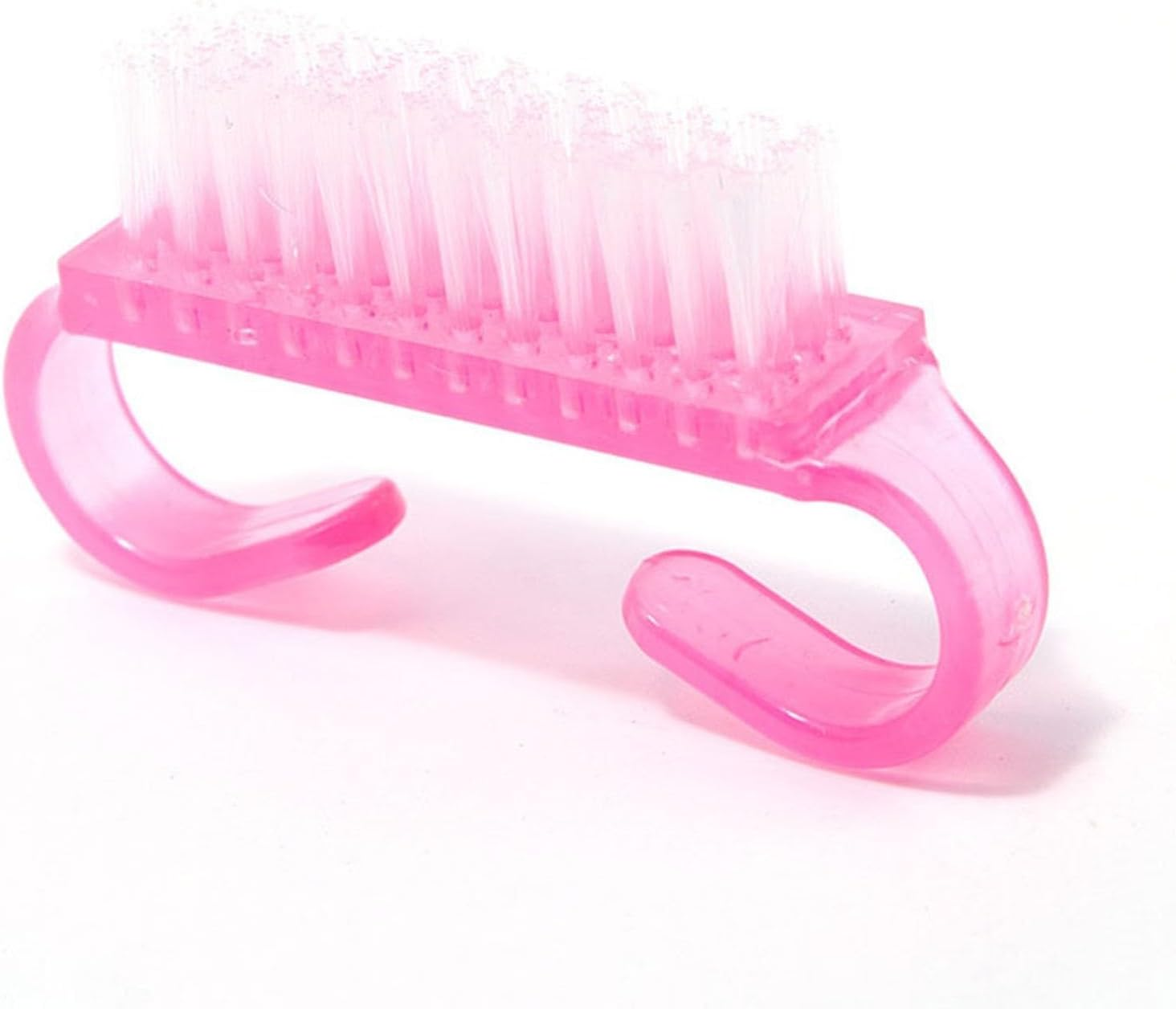 4 Pack Nail Brush with Handle - Toe & Fingernail Scrub Brush for Deep Cleaning, Durable Nail Cleaner Brush for Manicure Pedicure, Non-Slip Grip (Pink,Purple, Blue, Green) image number 2