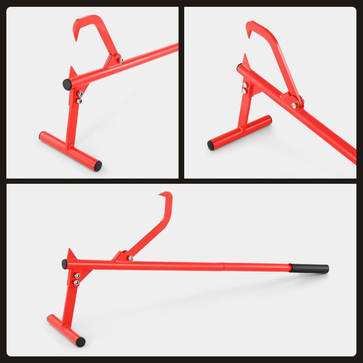 AUSWAY Log Lifter 129Cm Roller Cant Hook Jack Logging Peavey Timberjack 51 Inch Heavy Duty Timber Wood Lifting Rolling Raising Moving Tool Steel Adjustable image number 1