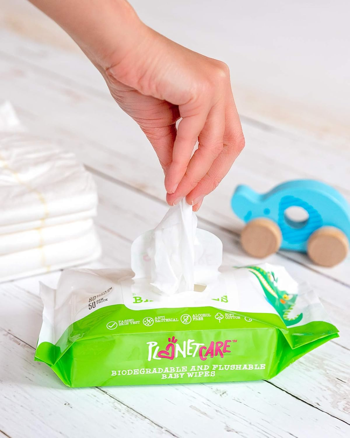 Biodegradable Flushable Wipes 80'S