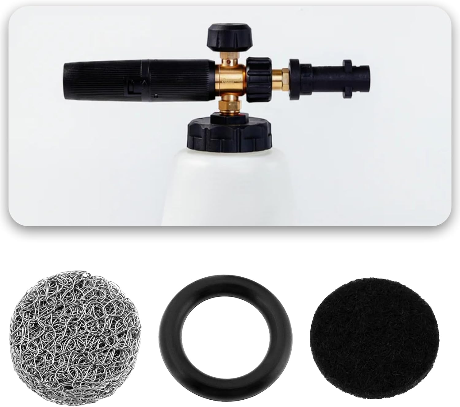 OTOTEC Foam Lance Filter Replacement Kit 14Mm Mesh Filter Tablet Compatible with Tucool Racing Foam Cannon Compatible with MJJC Foam Cannon image number 3