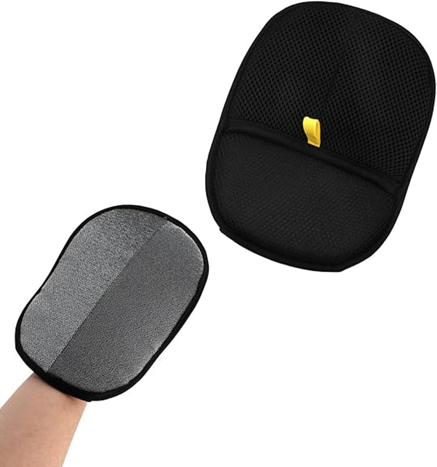 Shengsenfu Double-Sided Pet Grooming Gloves - Reusable Pet Hair Remover Gloves for Dogs and Cats Hands on Pet Fur Cleaning Gloves for Bathing and Grooming Efficient Pet Static Hair Removal Gloves image number 2