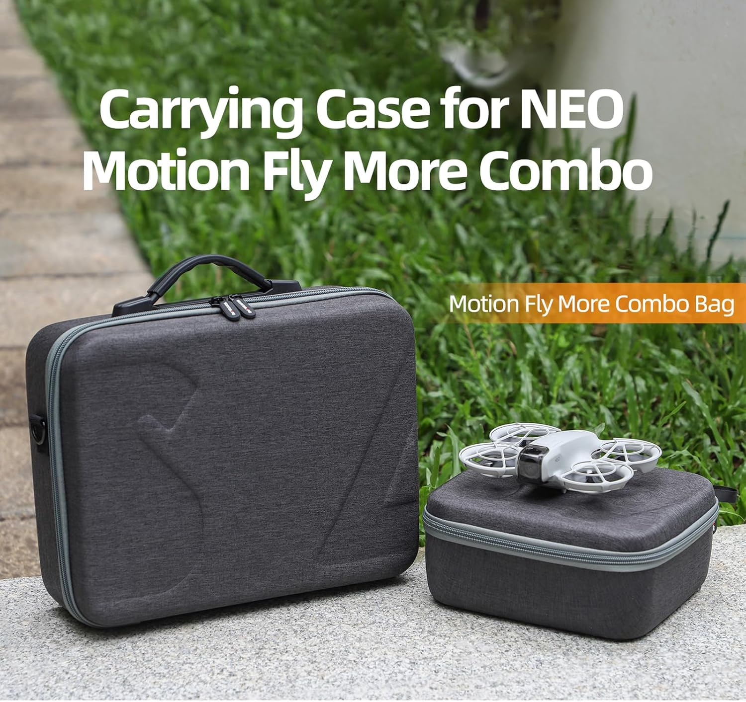 ZJRXM Neo Goggles N3 Bag, Portable Travel Bag, Portable Storage Carry Bag for DJI Neo Goggles N3, RC Motion 3 and Neo Accessories, Darkgray, 33 * 27.5 * 11.4Cm