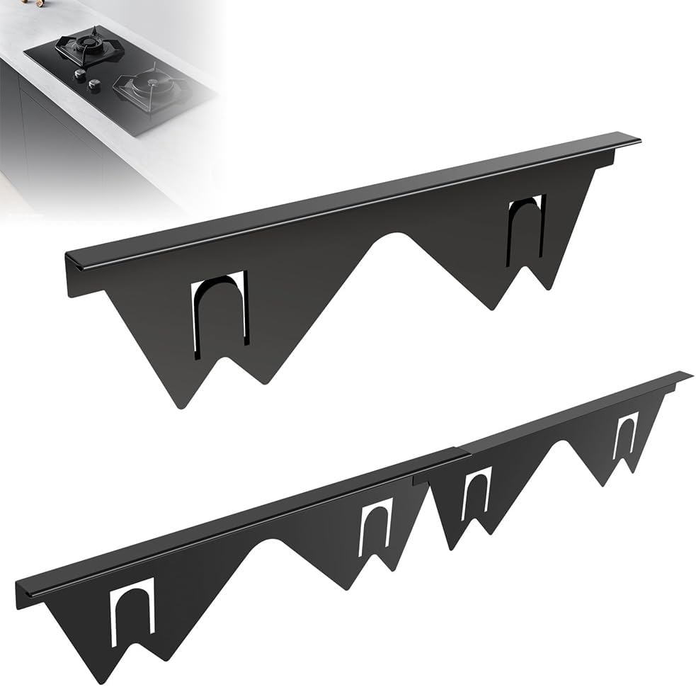 2PACK Stainless Steel Stove Counter Gap Cover, Stove Gap Guard, Stove Gap Filler for Kitchen, Range Trim Kit Easy Clean Heat Resistant, Adjustable Length 35 to 70Cm image number 5