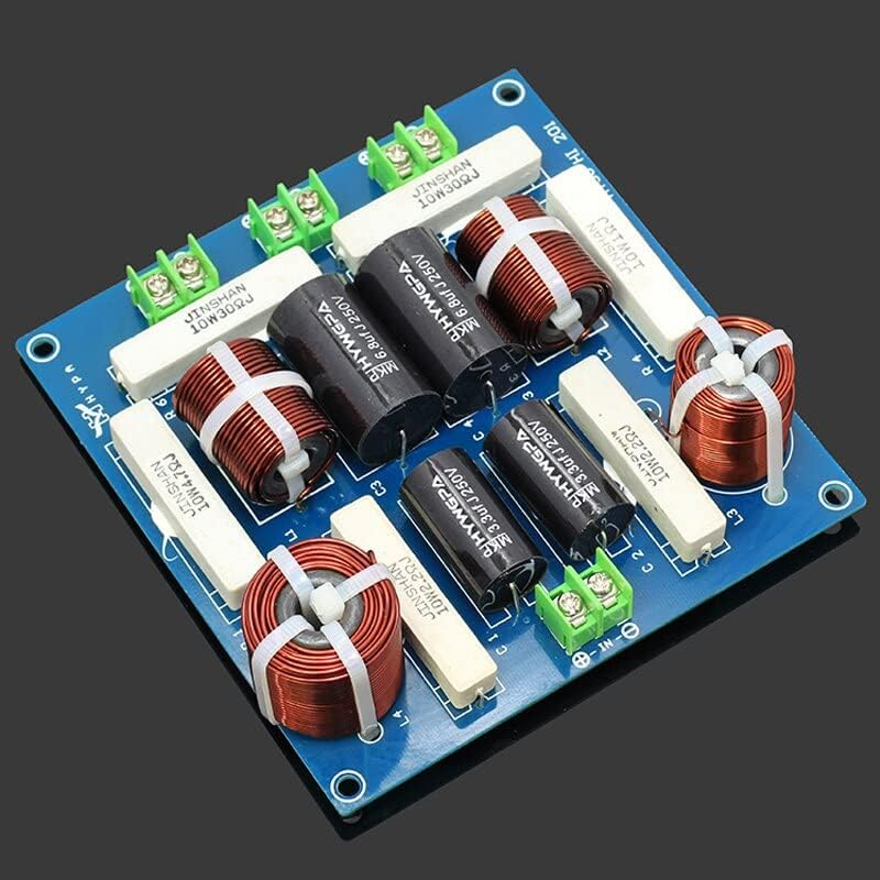 HOOCI 2PCS 3 Way 300W DIY Home Speaker Filter Circuit Frequency Divider Home Theater Hifi Stereo Audio Crossover Filters image number 4